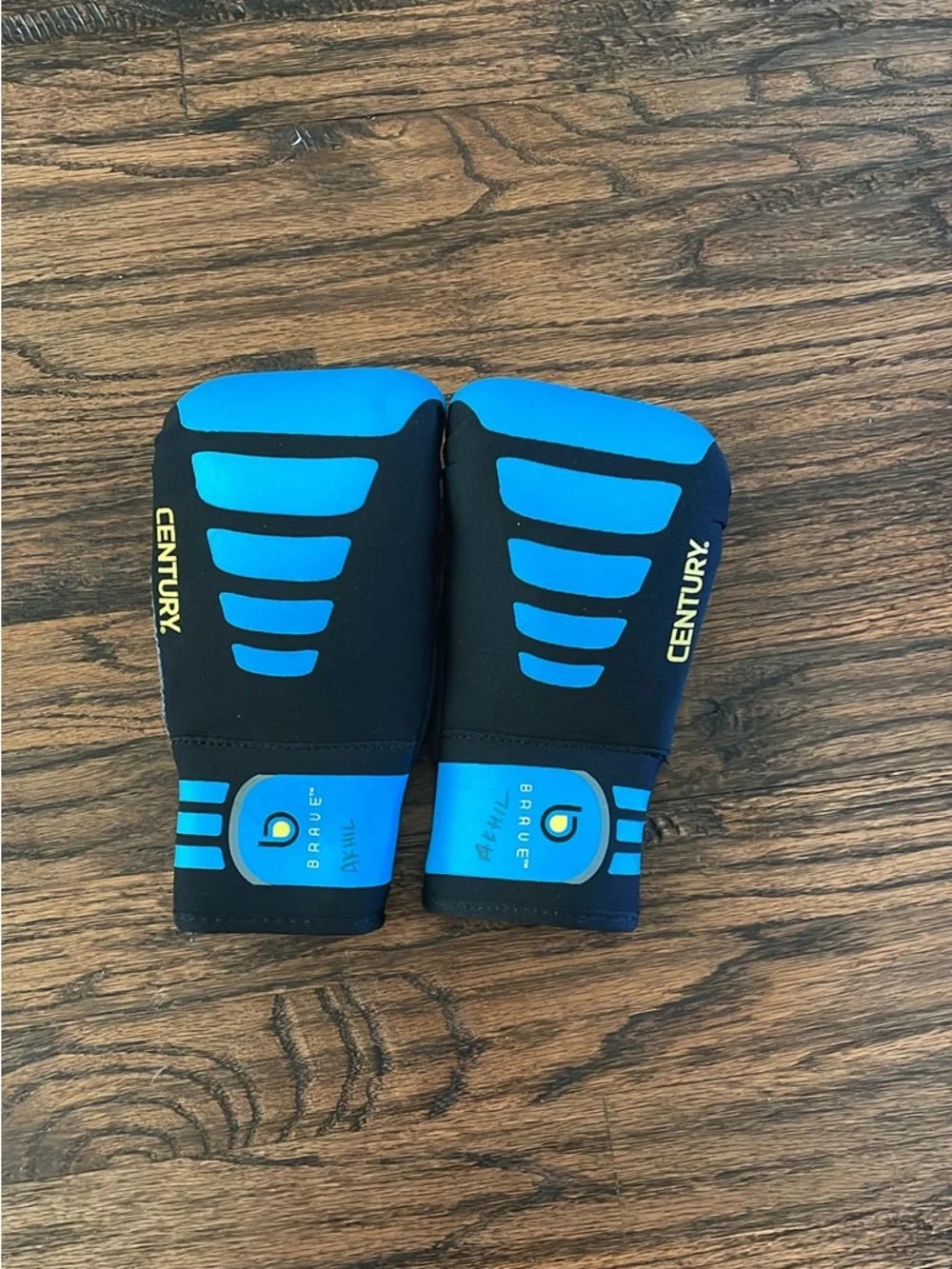 Kids Blue and Black Boxing Gloves - Brave Series